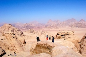 Randonnée sur les hauteurs à Wadi Rum