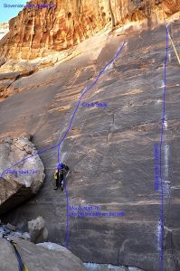 single pitch bolted climbs Wadi Rum