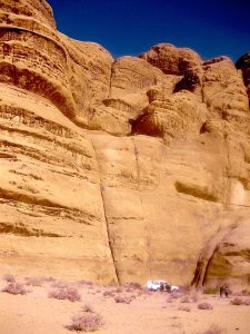 single pitch rock climbing Wadi Rum