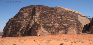 Um Razza valley in Wadi Rum, Southern area