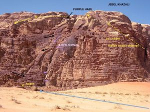 TRAD ROCK CLIMBING BEDOUIN ROUTES WADI RUM